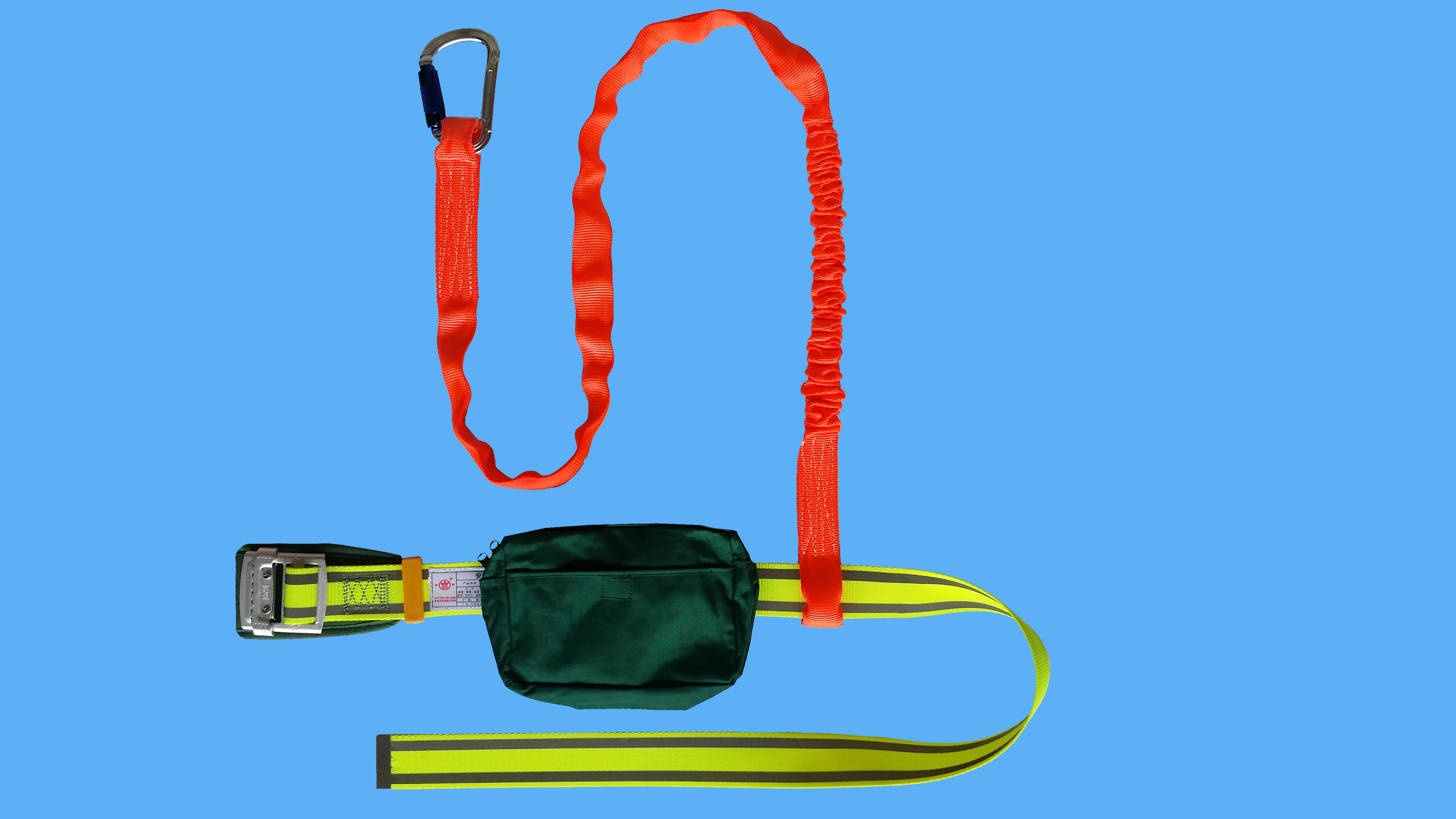 （今日10折）安全带五点式高空作业国标双钩保险绳套装高空防坠耐磨涤纶带—安全带